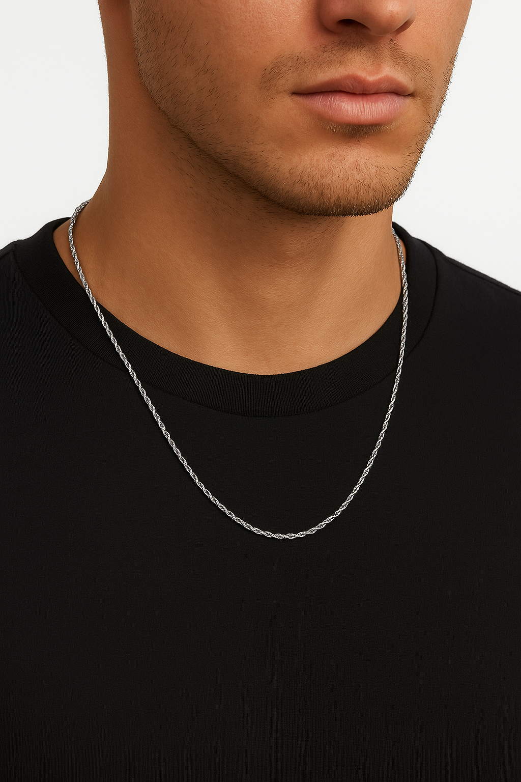 Silver Rope Chain 4mm