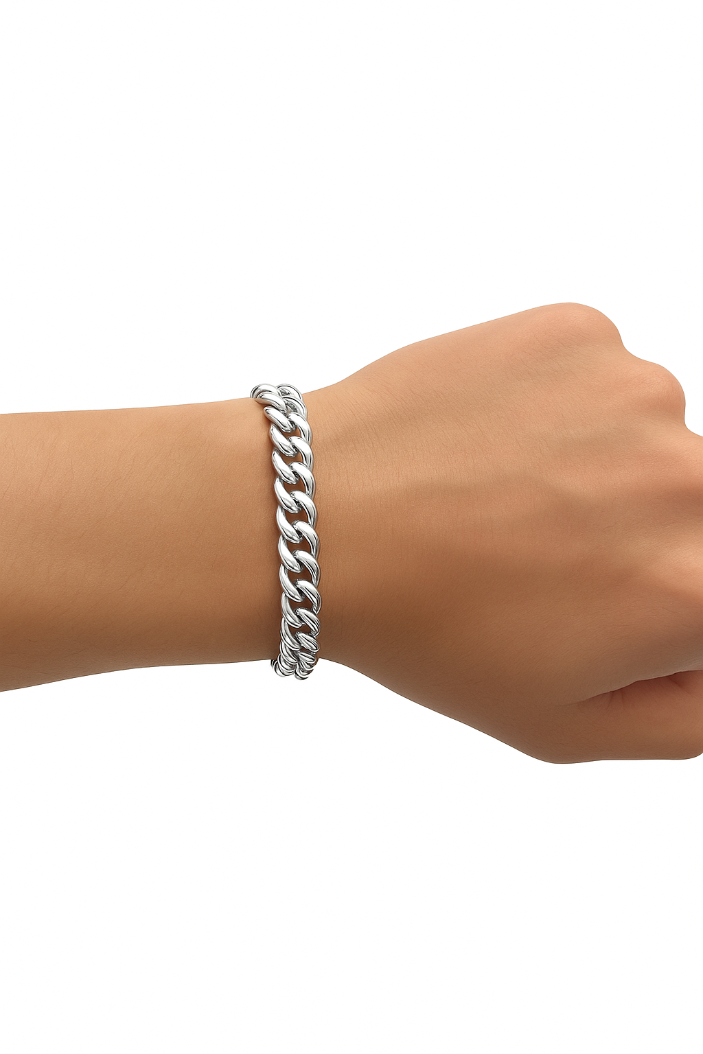 Silver Cuban Bracelet 8mm