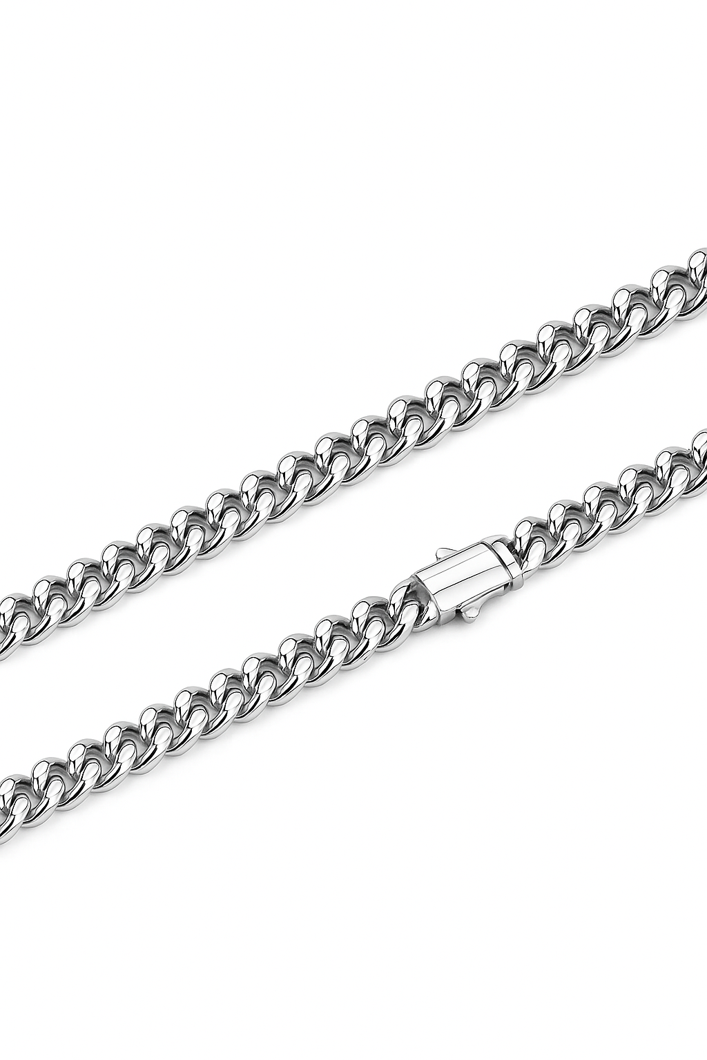 Silver Cuban Chain 8mm