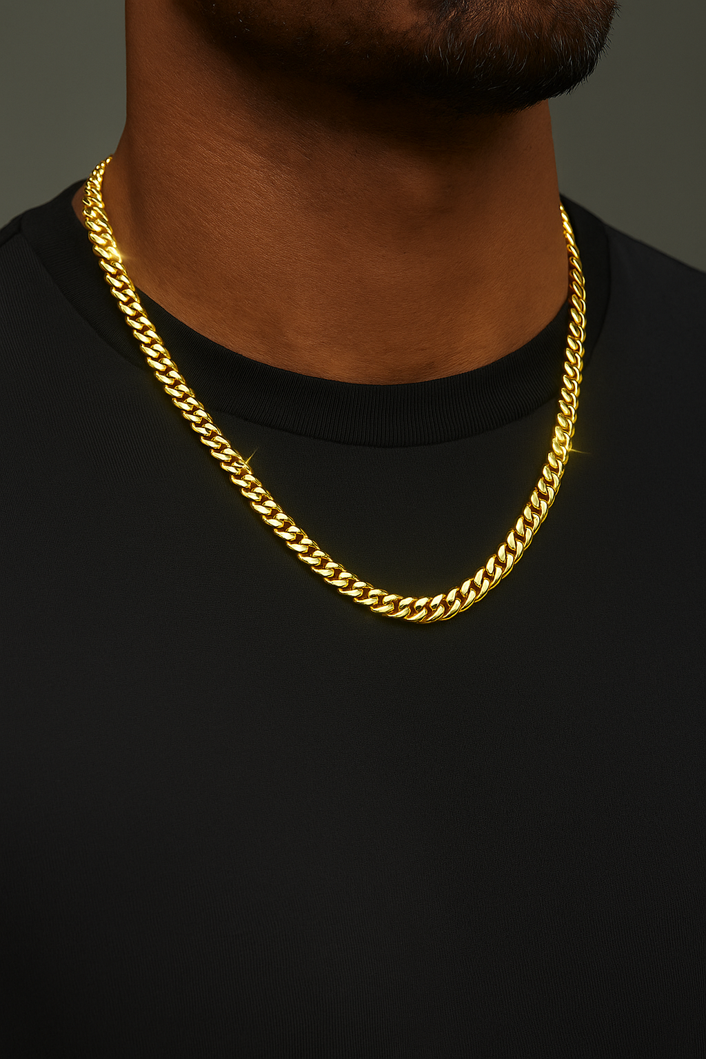 Gold Necklace 8mm