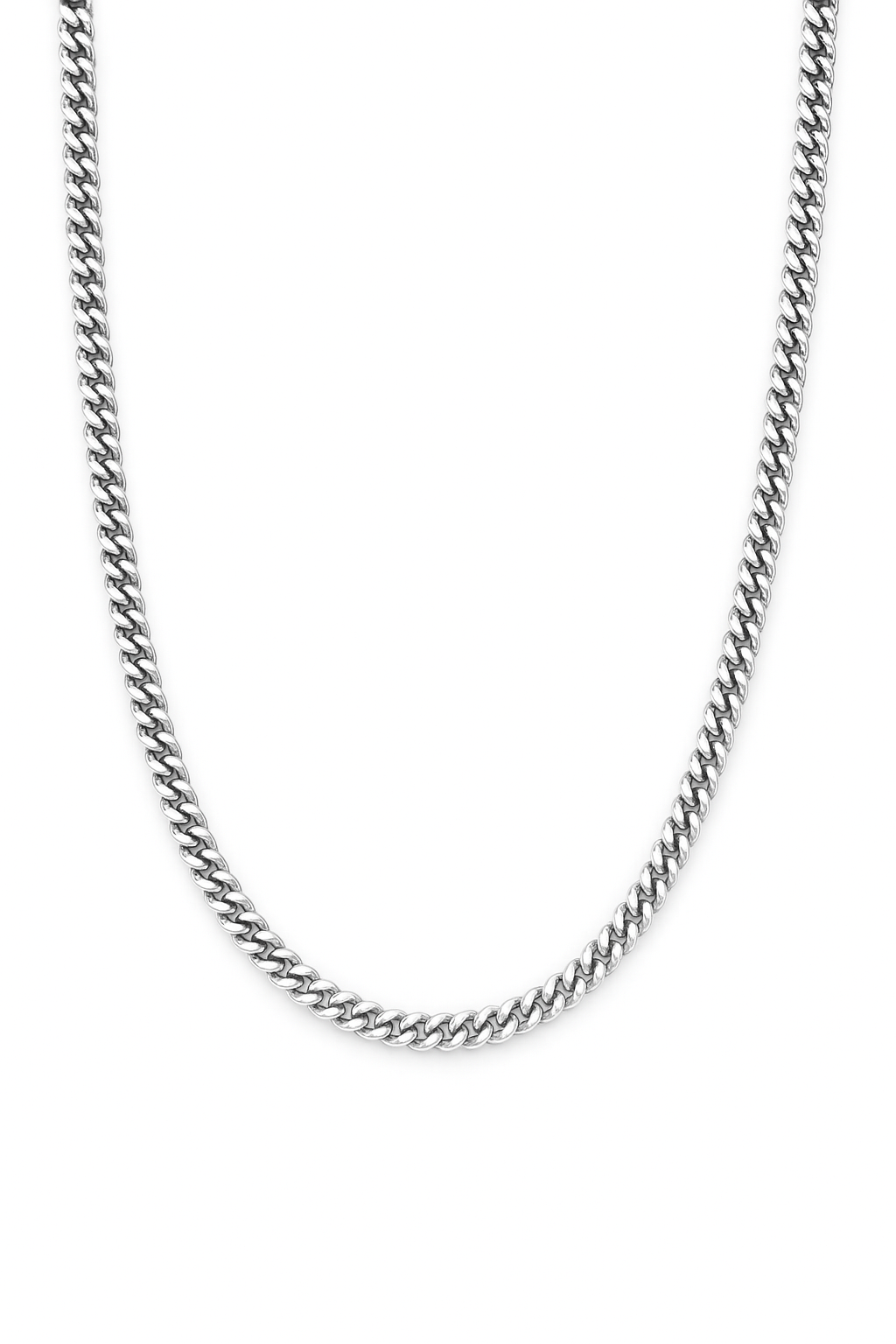 Silver Cuban Chain 8mm